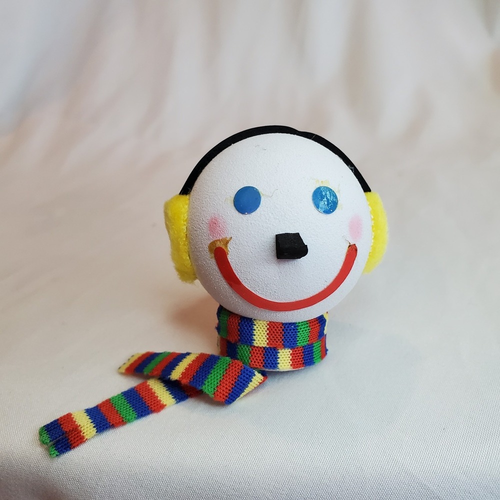 JACK IN THE‎ BOX Antenna Topper Ball 2009 Winter Earmuffs Scarf